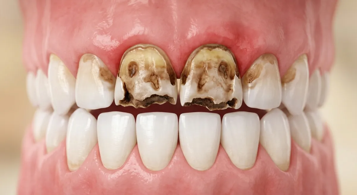 پوسیدگی زودرس کودکی (شیشه شیر / ECC) — Early Childhood Caries